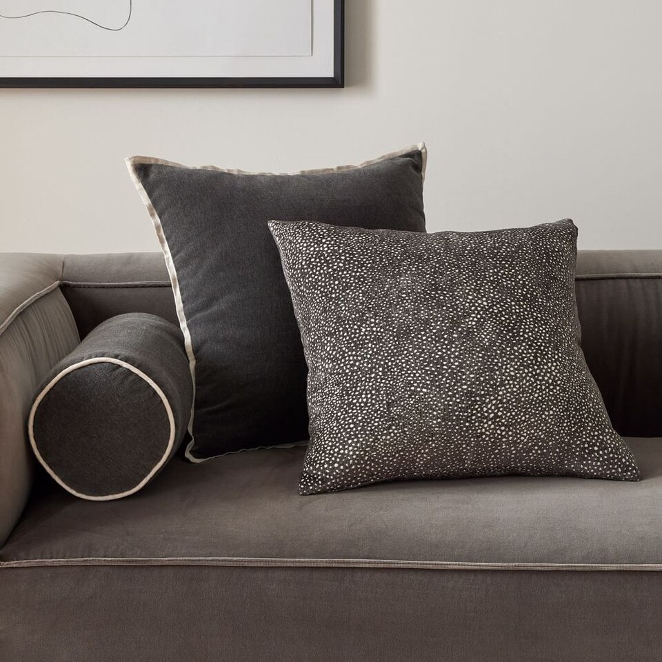 Dotted Chenille Jacquard Cushion Cover West Elm UK